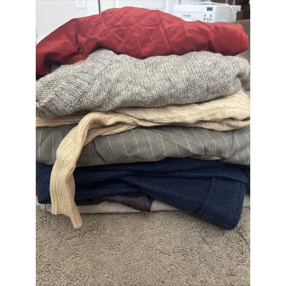 Crafters Lot Wool Silk Multi Color 8 Pc Sewing Crafting Repair